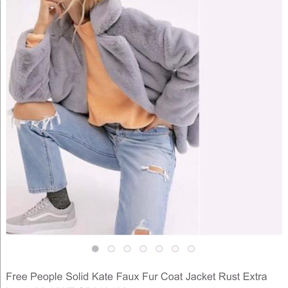 💥NWT💥Free People Solid Kaye Faux Fur Coat